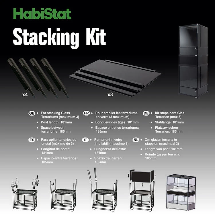 Habistat Stacking Kit For Glass Terrarium 91.4x45.7cm 9 Habistat Stacking Kit For Glass Terrarium 91.4x45.7cm - Image 9