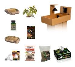 The Pet Express Monkfield Tortoise Table Oak Starter Kit