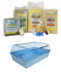 The Pet Express Guinea Pig Starter Kit With Cage Pink/Blue