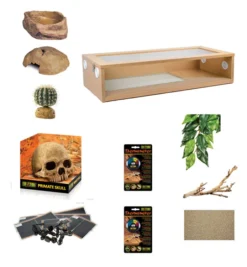 Monkfield Terrainium Leopard Gecko Extra Large Starter Kit - Oak (36")