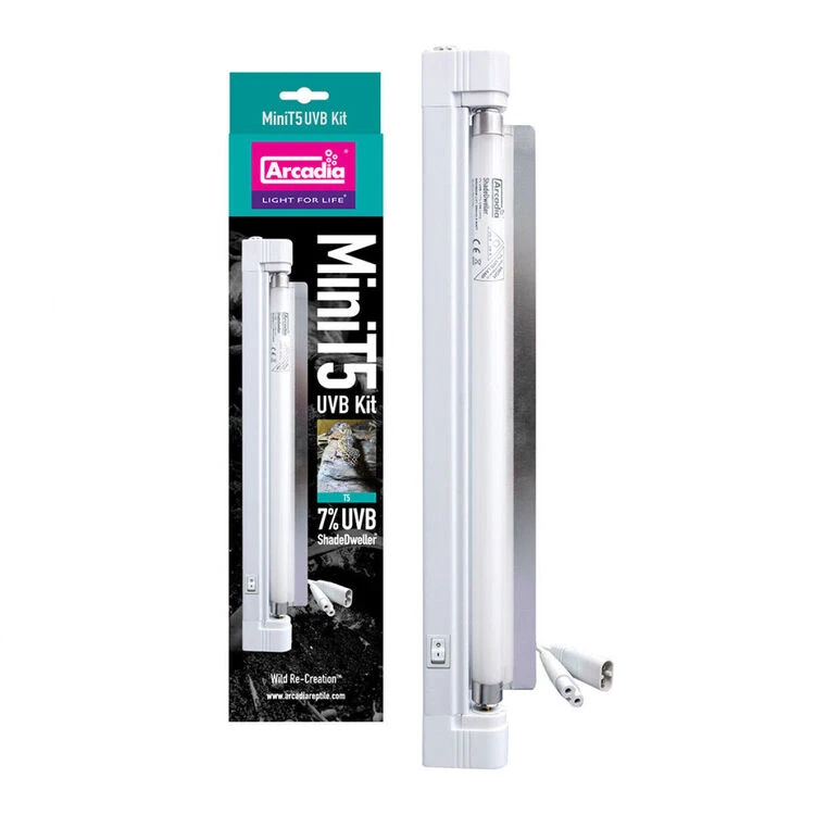 Arcadia T5 UVB Mini Kit, ShadeDweller, 7% UVB, 8 Watt 1 Arcadia T5 UVB Mini Kit, ShadeDweller, 7% UVB, 8 Watt