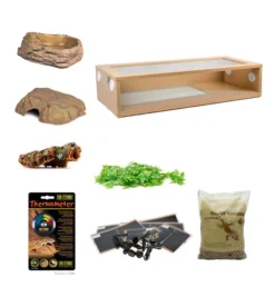Royal Python/Ball Python Extra Large Monkfield Vivarium Starter Kit - Oak (36")